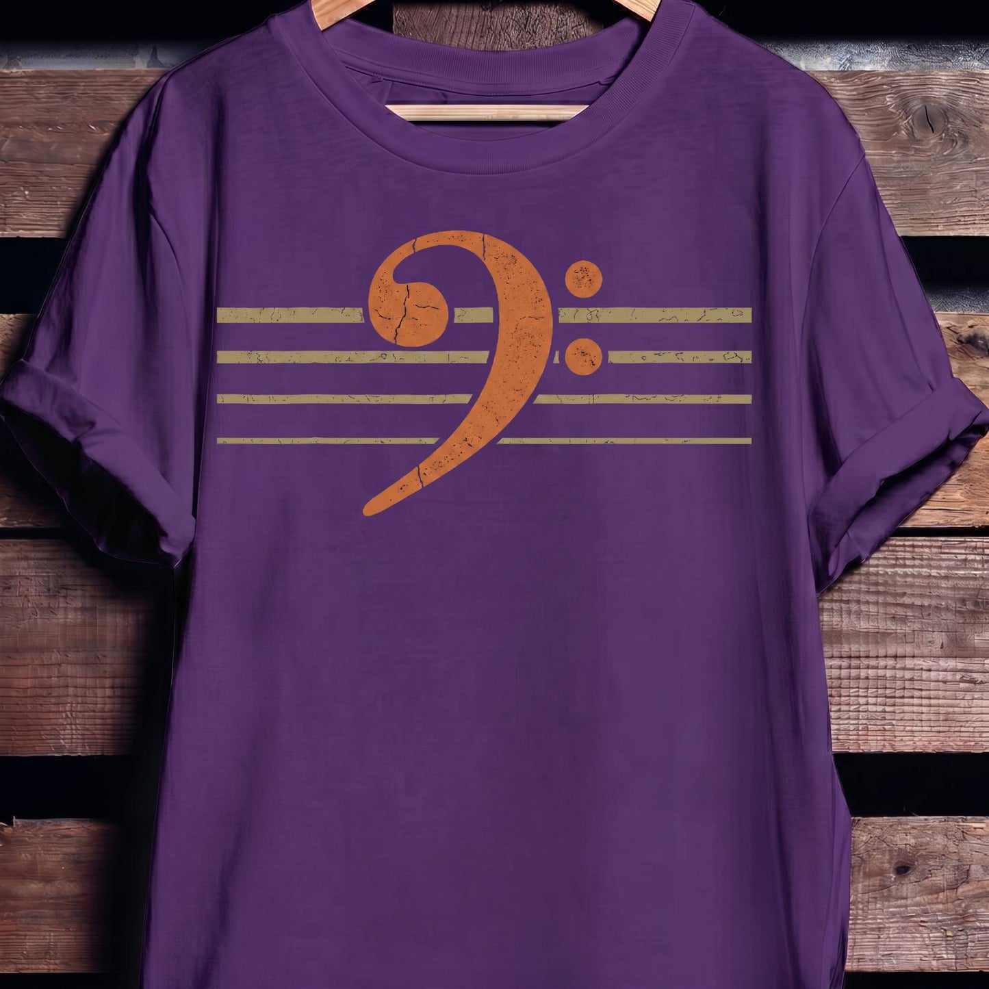 Retro Bass Guitar Clef Tee - The Music Frontiers