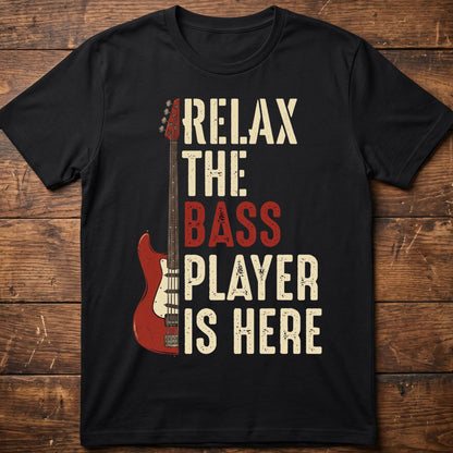 Retro Bassist Is Here Tee - The Music Frontiers