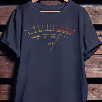 Retro VU Meter Audio Tee