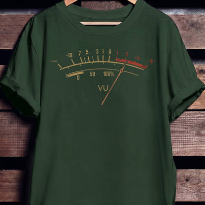 Retro VU Meter Audio Tee