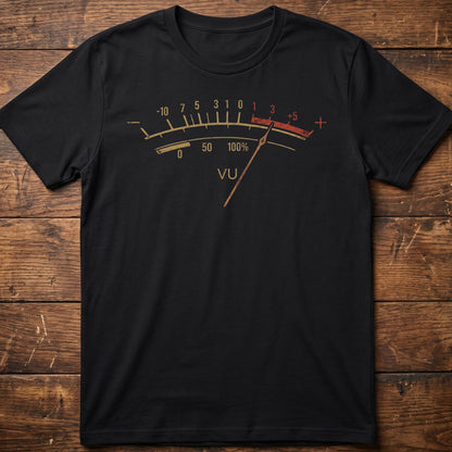 Retro VU Meter Audio Tee