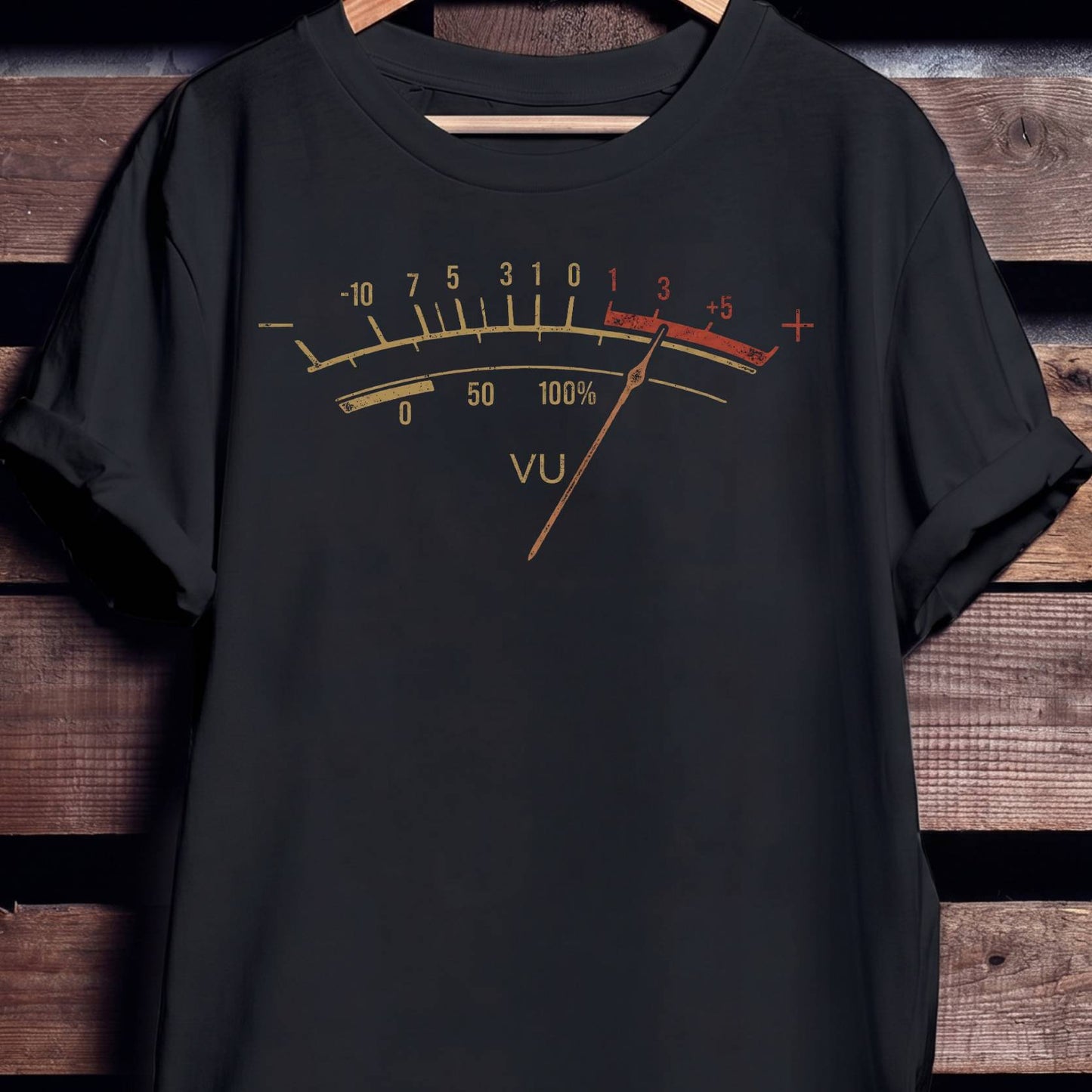 Retro VU Meter Audio Tee