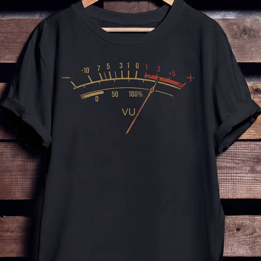 Retro VU Meter Audio Tee