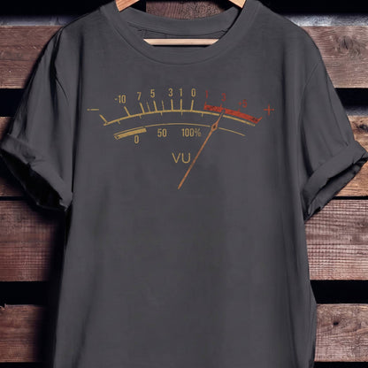 Retro VU Meter Audio Tee