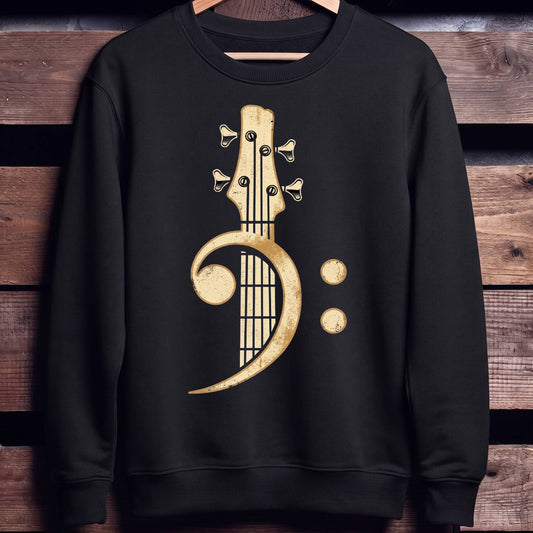 Retro Bass Clef Guitar