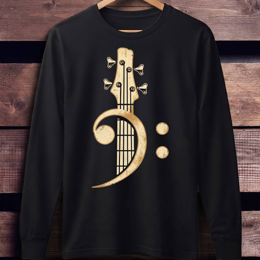 Retro Bass Clef Guitar