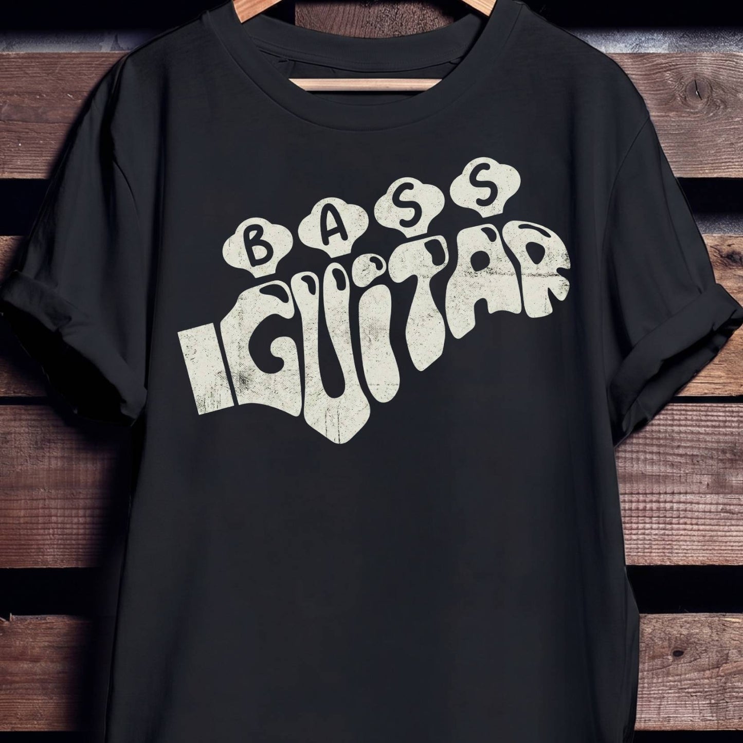 Retro Bass Guitar Graphic Tee