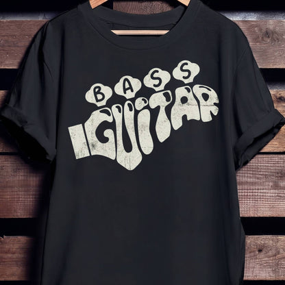 Retro Bass Guitar Graphic Tee