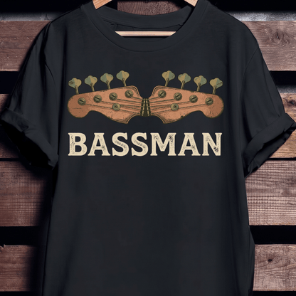 Retro Bassman Graphic T-Shirt - The Music Frontiers