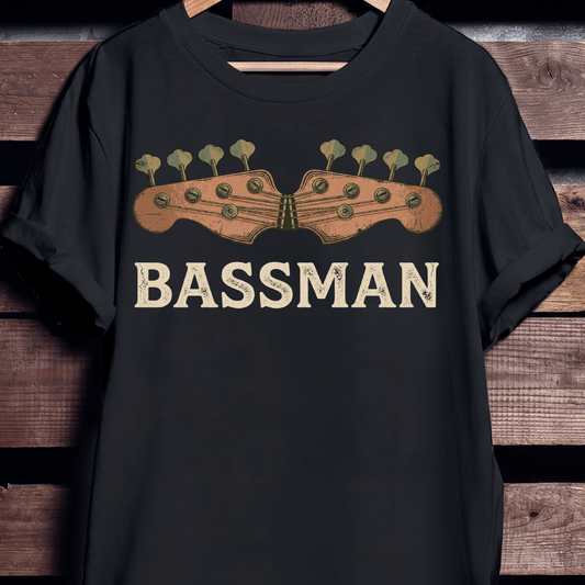 Retro Bassman Graphic T-Shirt - The Music Frontiers
