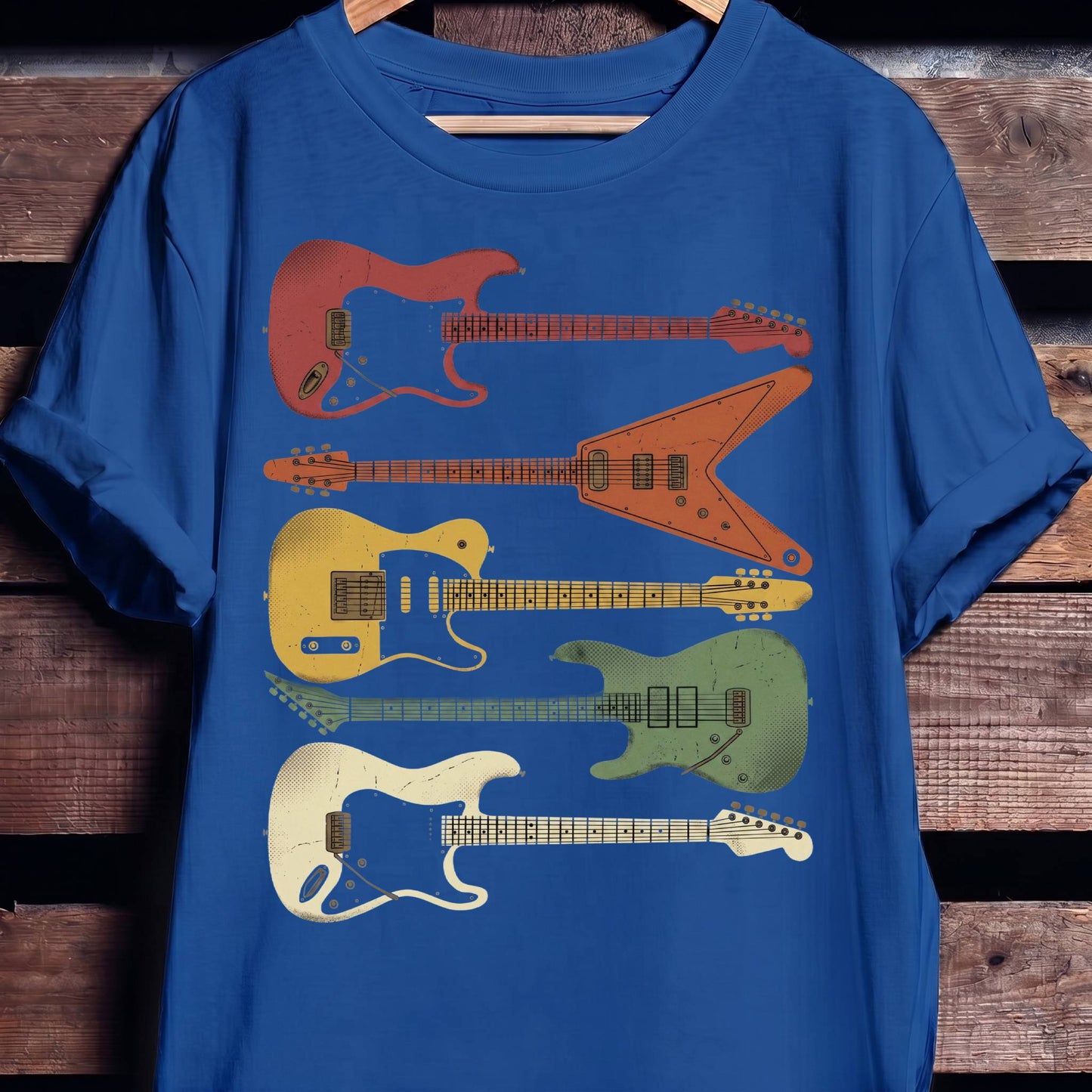 Retro Electric Guitars Collection Tee - The Music Frontiers