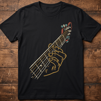 Retro Fretboard Bass Guitarist Tee - The Music Frontiers