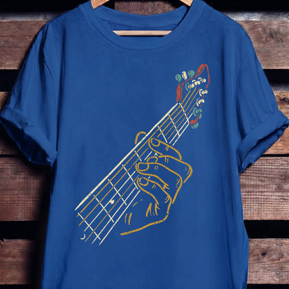Retro Fretboard Bass Guitarist Tee - The Music Frontiers