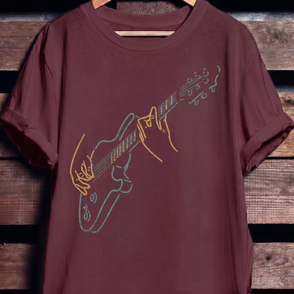 Retro Jamming Electric Guitarist Tee