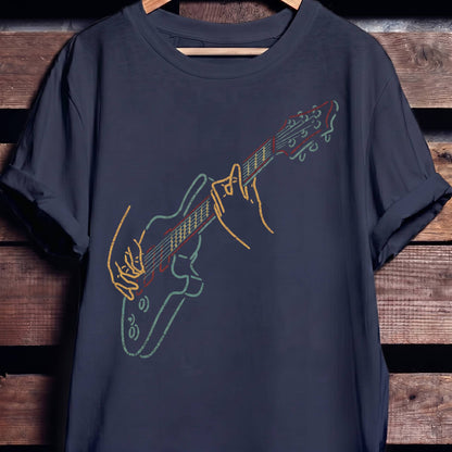Retro Jamming Electric Guitarist Tee