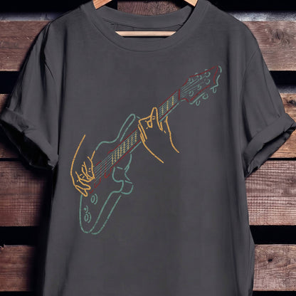 Retro Jamming Electric Guitarist Tee