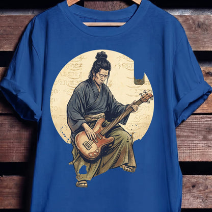 Samurai Bass Player Graphic Tee - The Music Frontiers