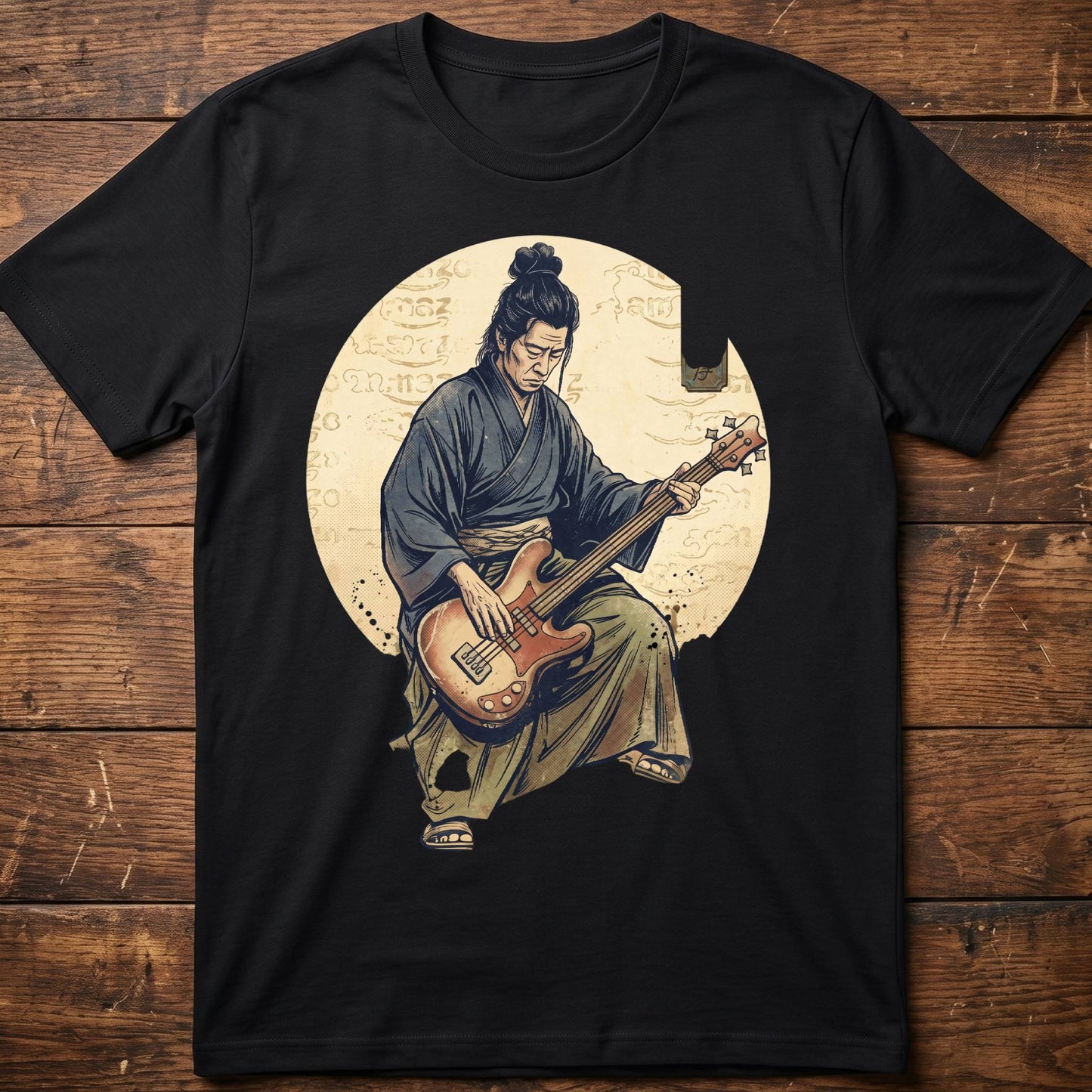 Samurai Bass Player Graphic Tee - The Music Frontiers