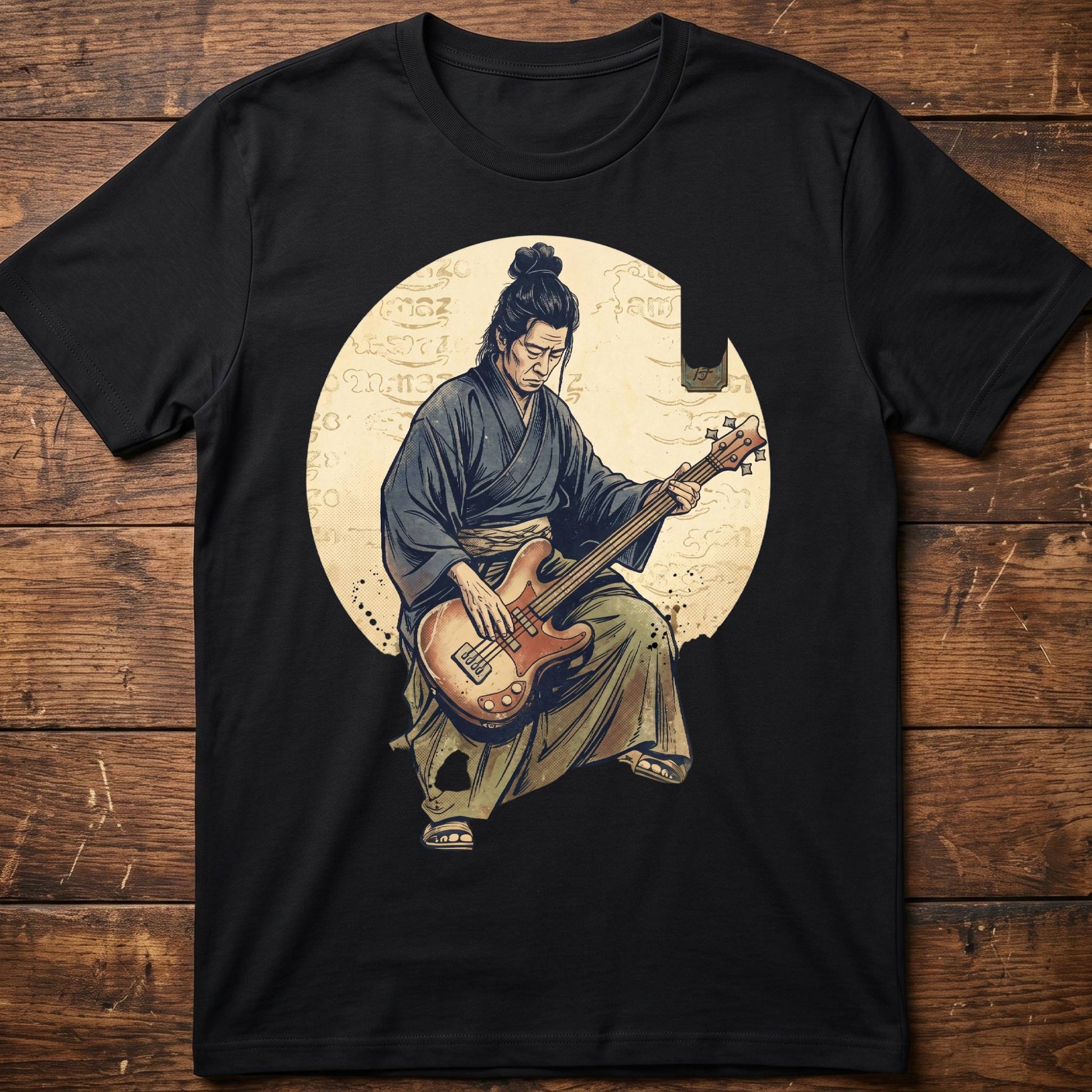 Samurai Bass Player Graphic Tee - The Music Frontiers