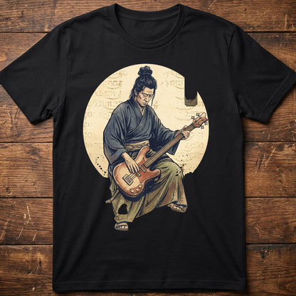 Samurai Bass Player Graphic Tee - The Music Frontiers