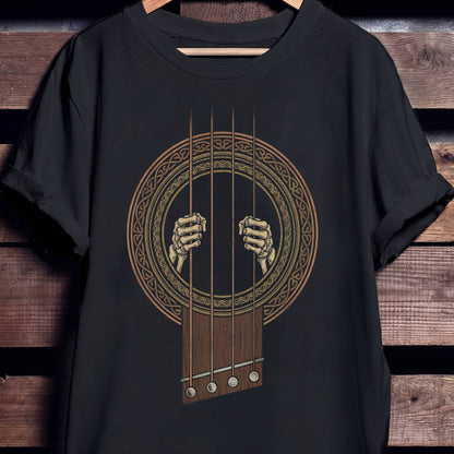 Skeleton Hands Bass Strings Tee - Unisex Standard T-Shirt