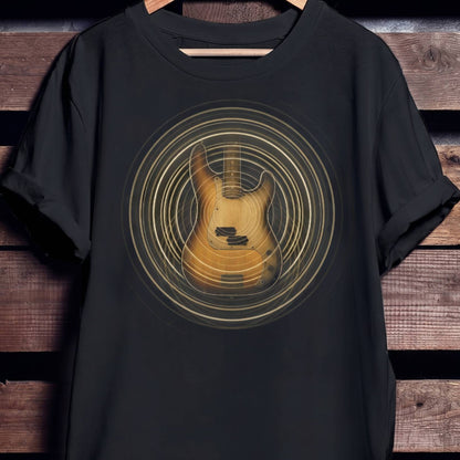 Sound Wave Bass Guitar Tee