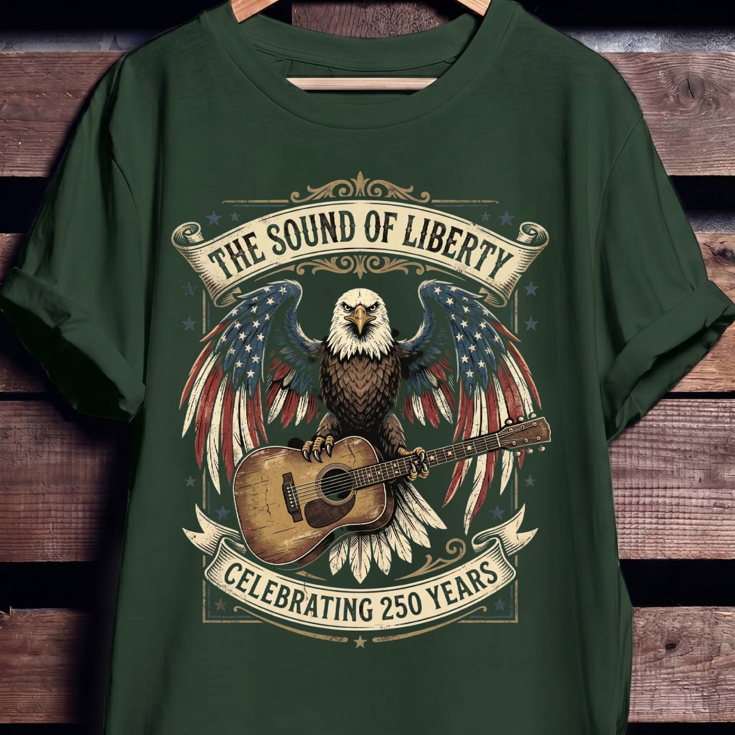 Sound of Liberty Eagle Guitar America 250 - The Music Frontiers