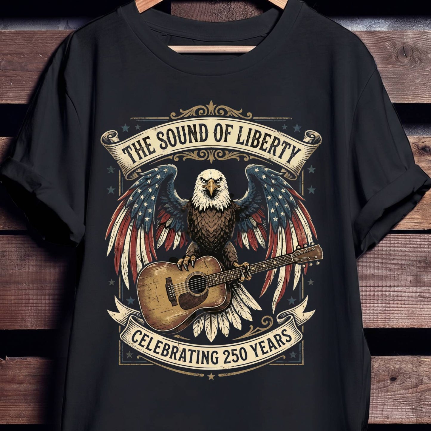 Sound of Liberty Eagle Guitar America 250 - The Music Frontiers