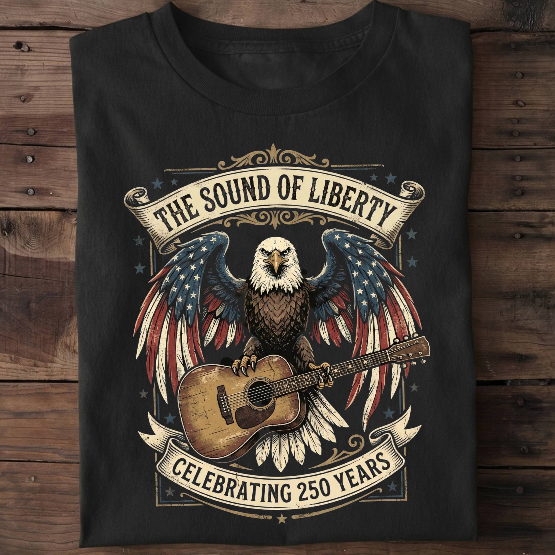 Sound of Liberty Eagle Guitar America 250 - The Music Frontiers