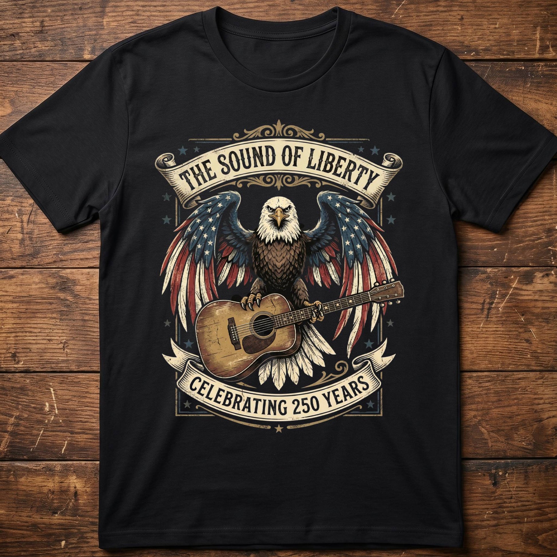 Sound of Liberty Eagle Guitar America 250 - The Music Frontiers