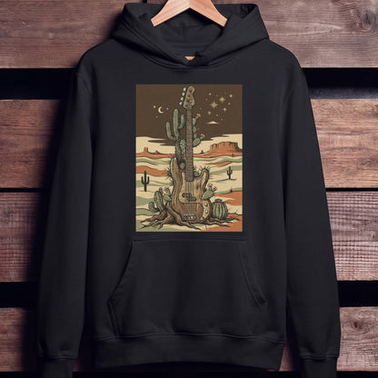 Southwestern Desert Bass Guitar Tee - Unisex Standard Hoodie