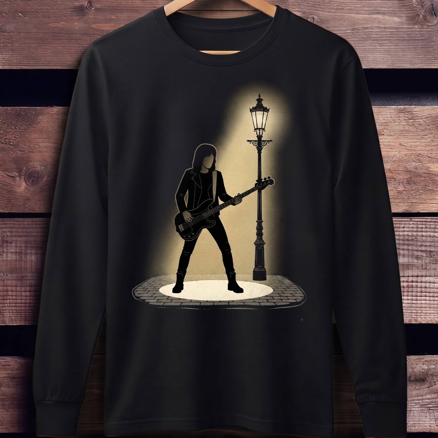 Streetlight Bass Player Graphic Tee - Unisex Standard Long Sleeve