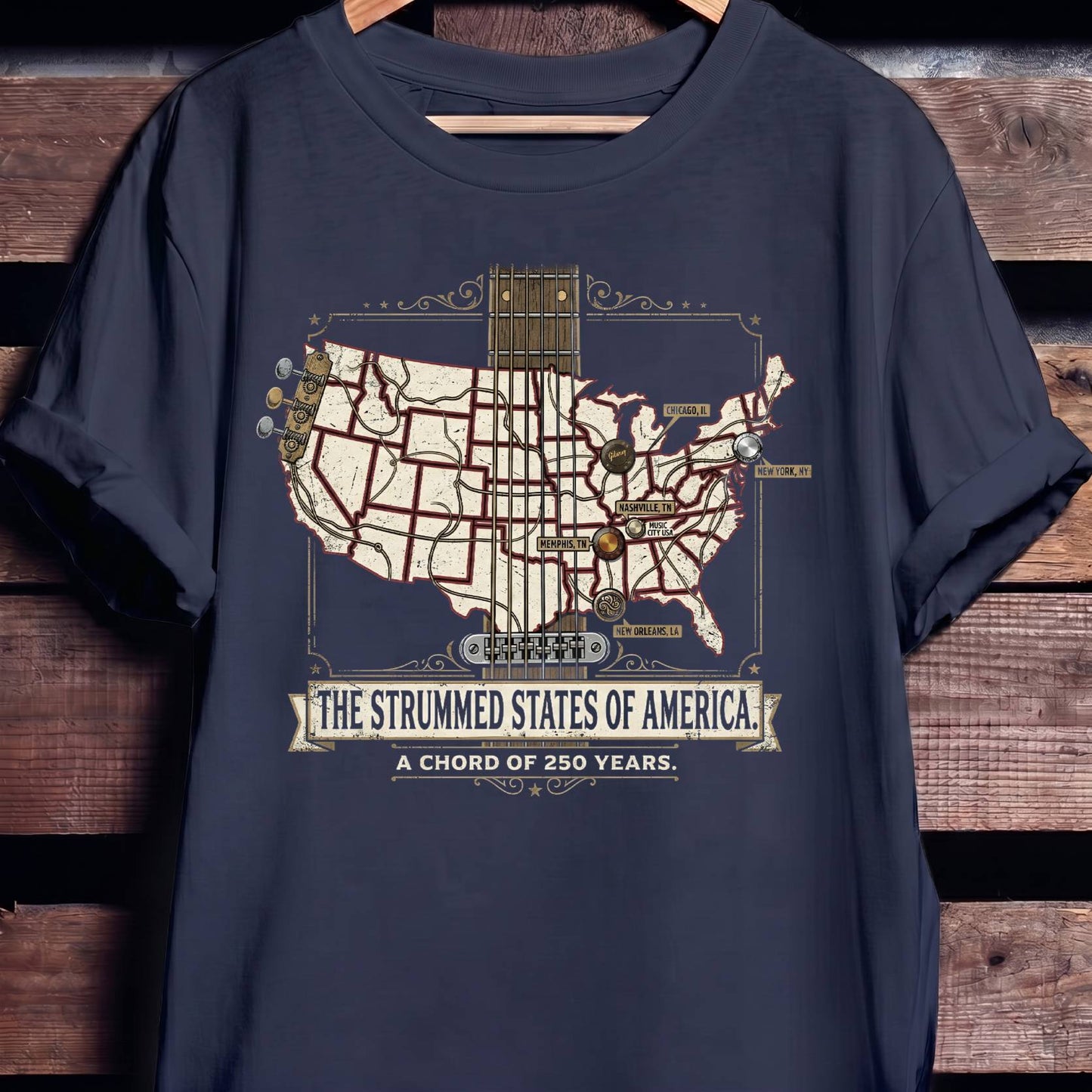 Strummed States of America Guitar America 250 - The Music Frontiers