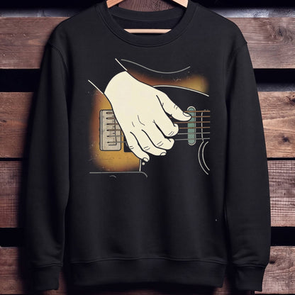 Sunburst Guitar Player Hand