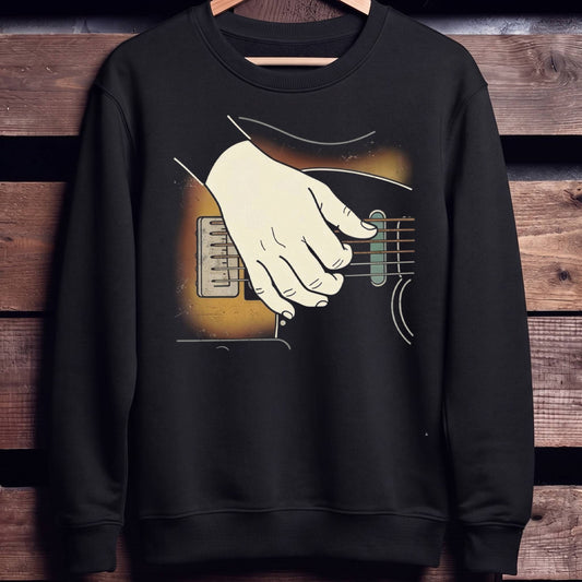 Sunburst Guitar Player Hand