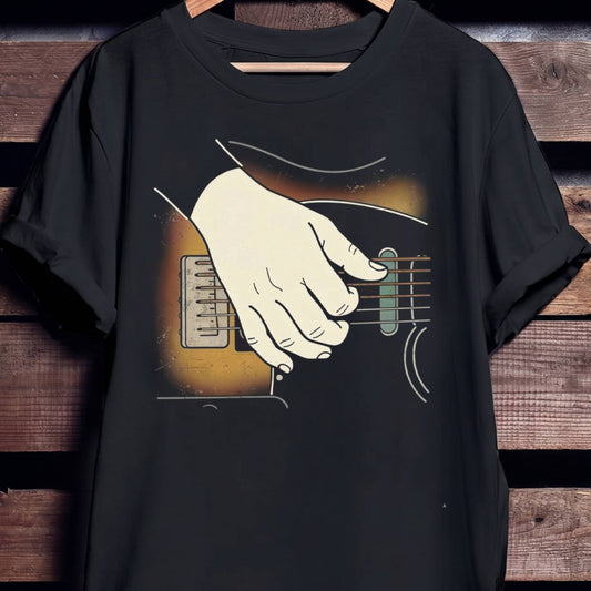 Sunburst Guitar Player Hand