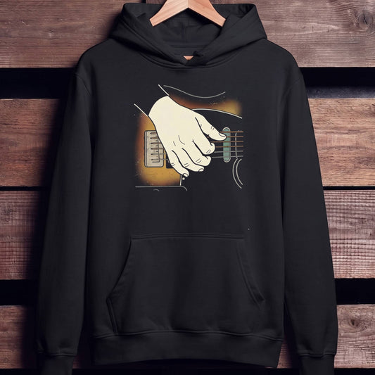 Sunburst Guitar Player Hand