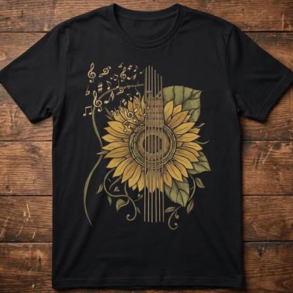 Sunflower Guitar Musical Art - The Music Frontiers
