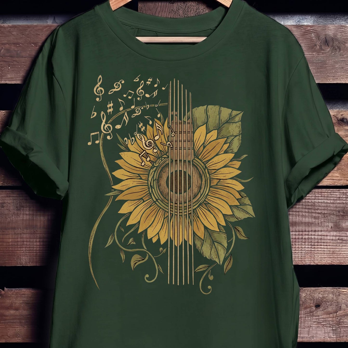 Sunflower Guitar Musical Art