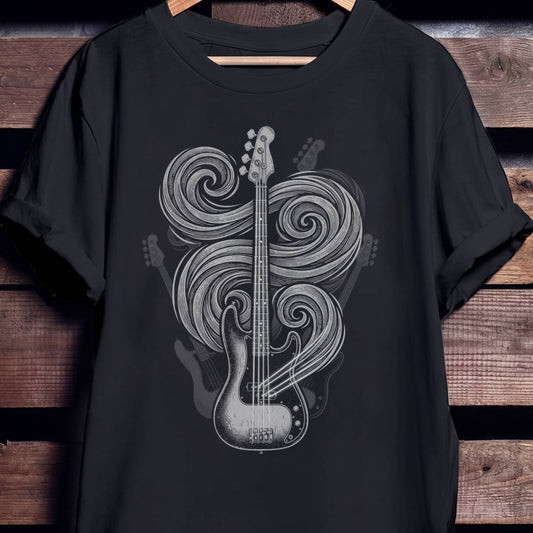 Swirl Bass Guitar Art
