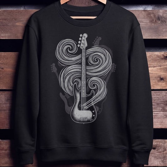 Swirl Bass Guitar Art