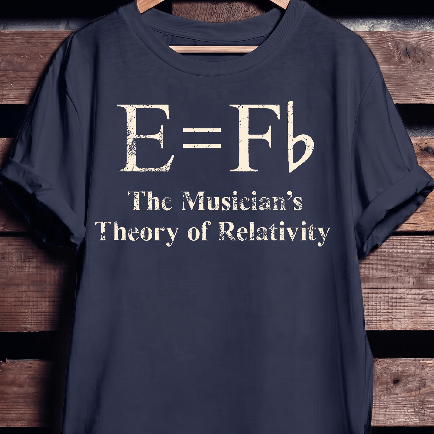 The Musician's Theory of Relativity E=Fb Funny Music T-Shirt - The Music Frontiers