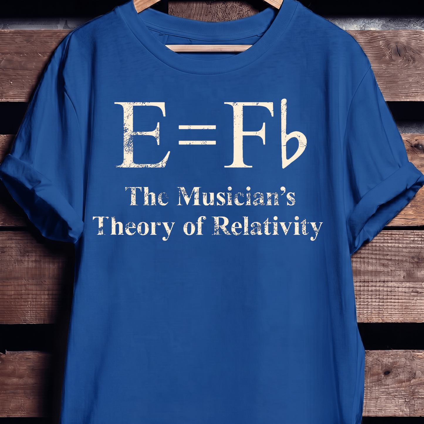 The Musician's Theory of Relativity E=Fb Funny Music T-Shirt - The Music Frontiers