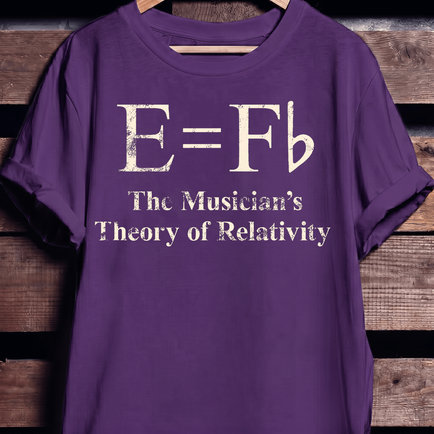 The Musician's Theory of Relativity E=Fb Funny Music T-Shirt - The Music Frontiers