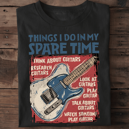 Guitar Obsession Spare Time T-Shirt - The Music Frontiers
