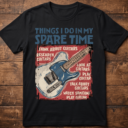 Guitar Obsession Spare Time T-Shirt - The Music Frontiers