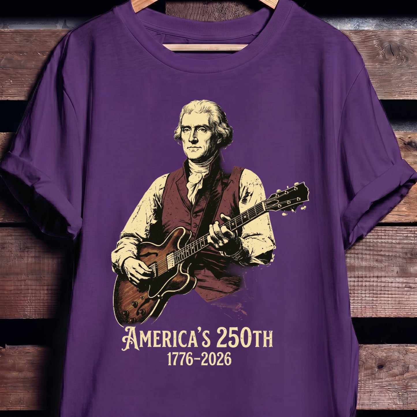 Thomas Jefferson Playing Guitar America 250 - The Music Frontiers