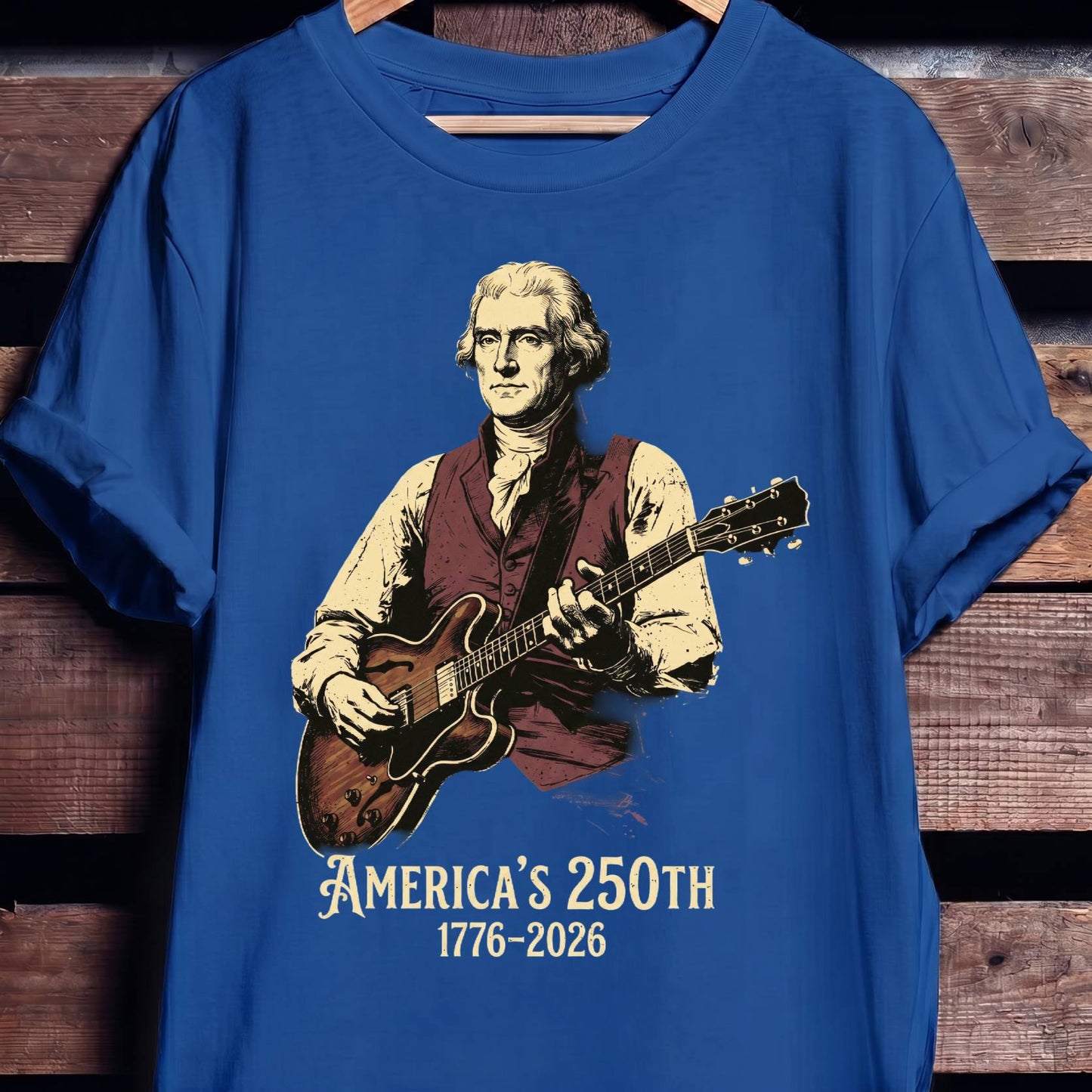 Thomas Jefferson Playing Guitar America 250 - The Music Frontiers