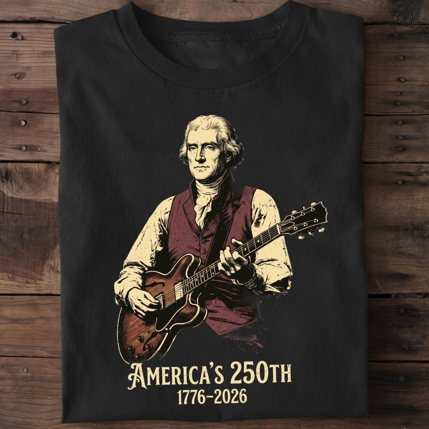 Thomas Jefferson Playing Guitar America 250 - The Music Frontiers
