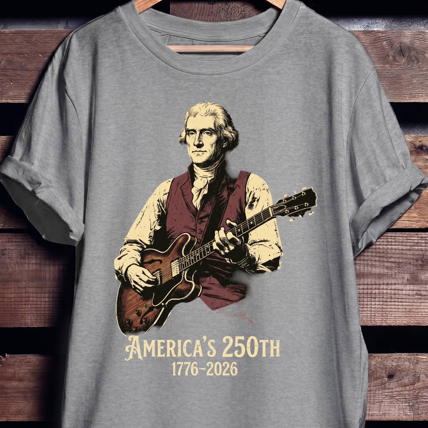 Thomas Jefferson Playing Guitar America 250 - The Music Frontiers